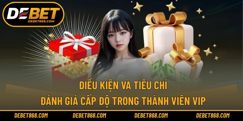 Điều kiện và tiêu chí đánh giá cấp độ trong thành viên VIP 