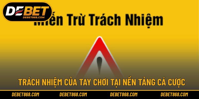 Trách nhiệm của tay chơi tại nền tảng cá cược